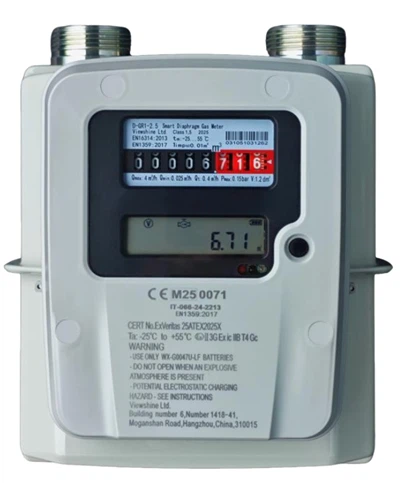 Medidor de gas de diafragma residencial D-GR1